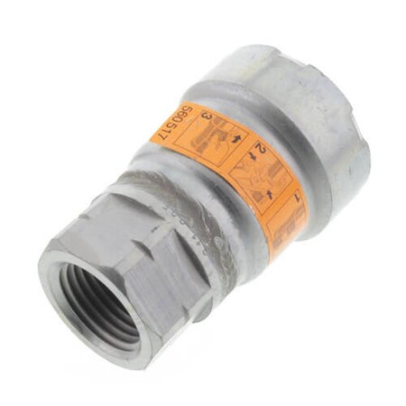 Escenografia 0.75 x 0.5 in. Steel Adapter with MegaPressG, P x FPT Fitting, Black ES3453959